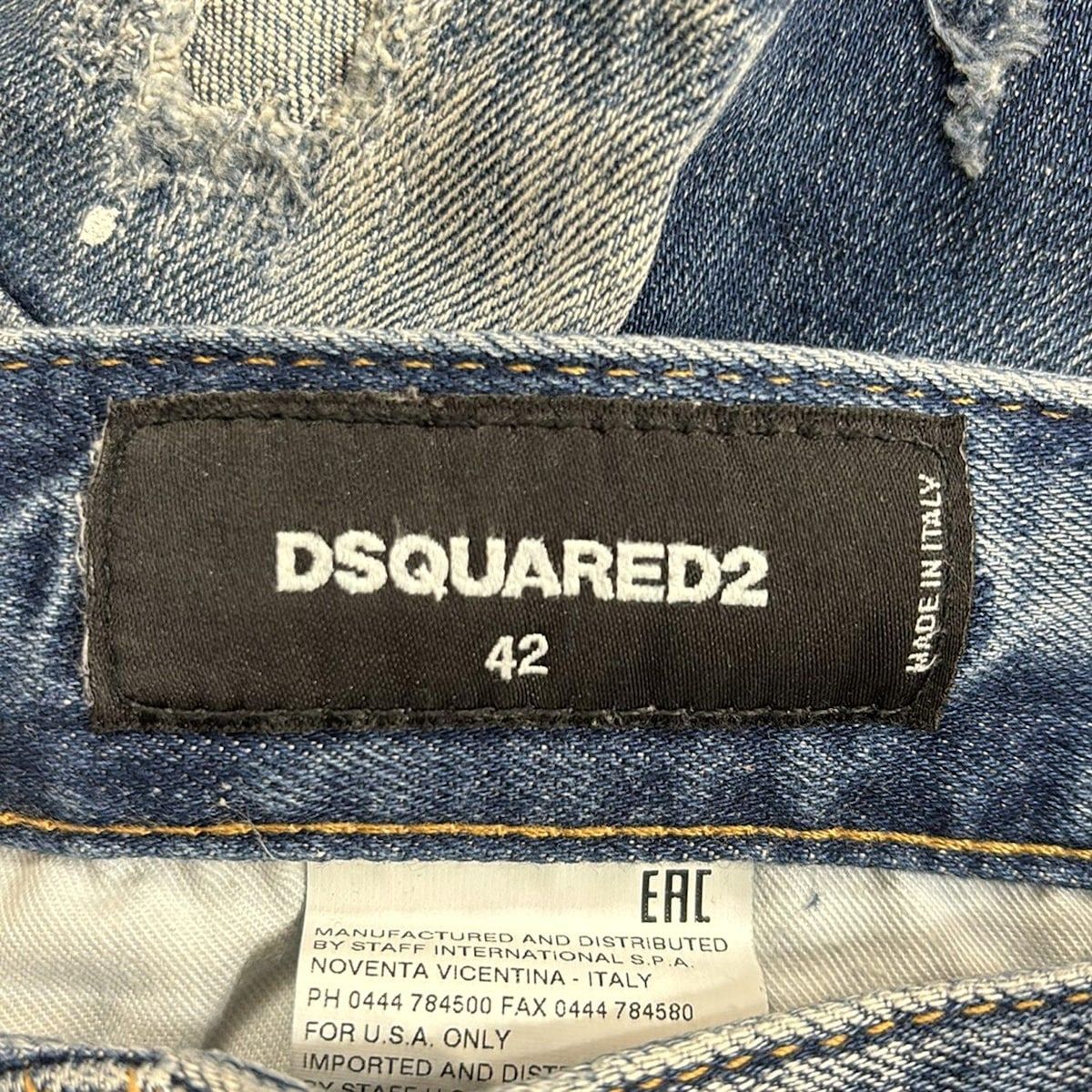 【値下げ対応可能‼️】DSQUARED2 ジーンズ サイズ42 【極美品！】 DSQUARED2(ディースクエアード) ジーンズ サイズ42 XS メンズ美