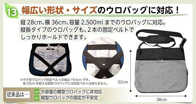タテ長ウロバック対応 ブラック