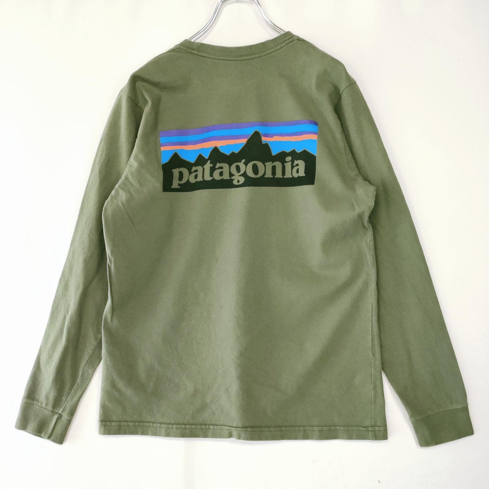 patagonia　パタゴニア　長袖Tシャツ　オーシャンプリント　グリーン系 patagonia パタゴニア 長袖Tシャツ オーシャンプリント グリーン