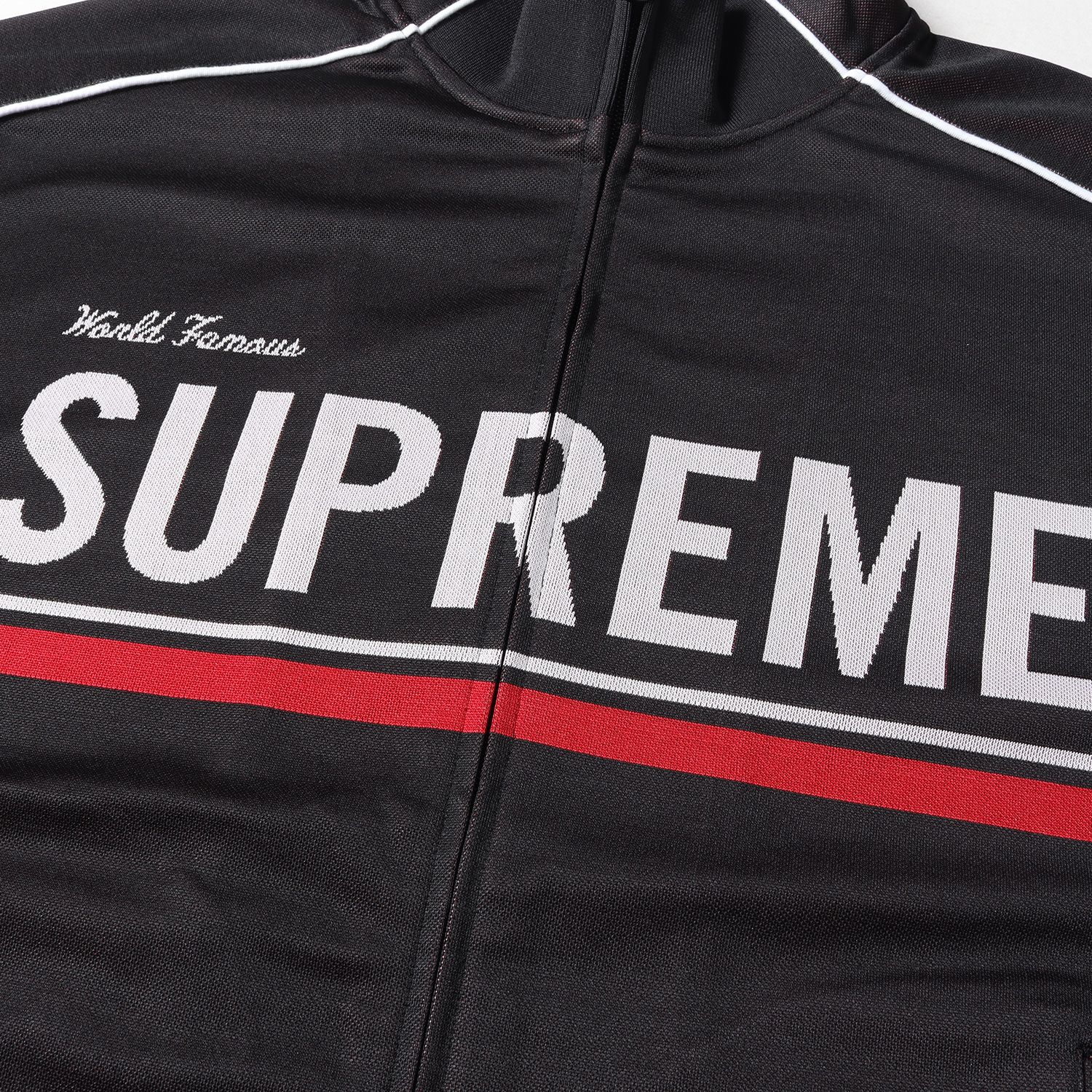 美品 Supreme シュプリーム 22AW ブラック L ジャガード ロゴ