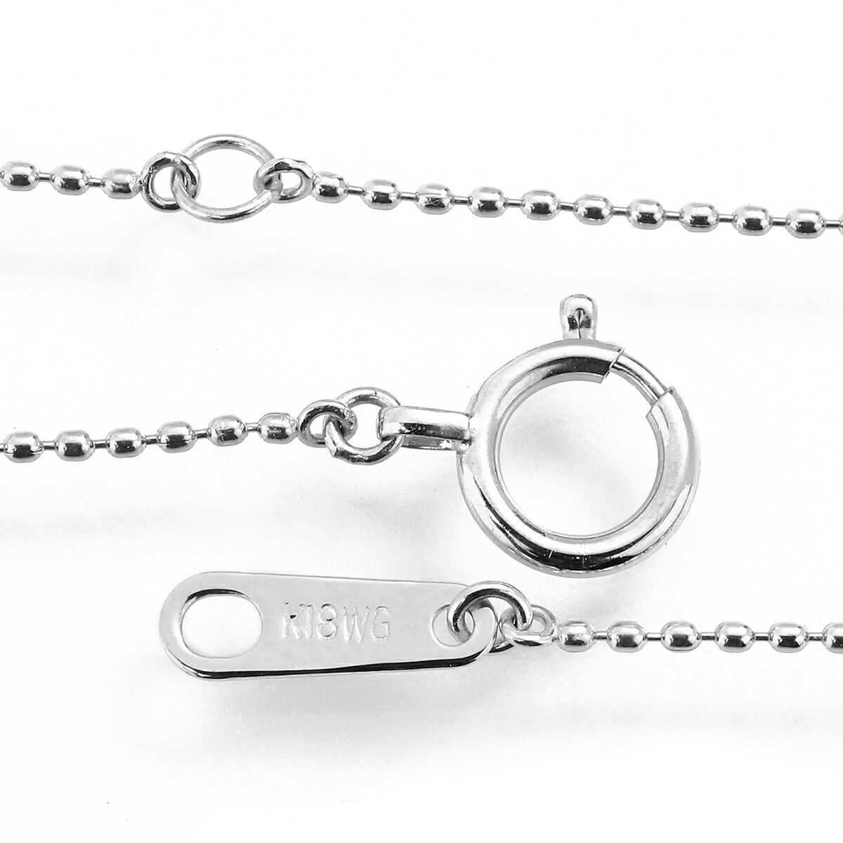 ステーションネックレス ダイヤモンド 0.50ct K18 中古 プレラブド  