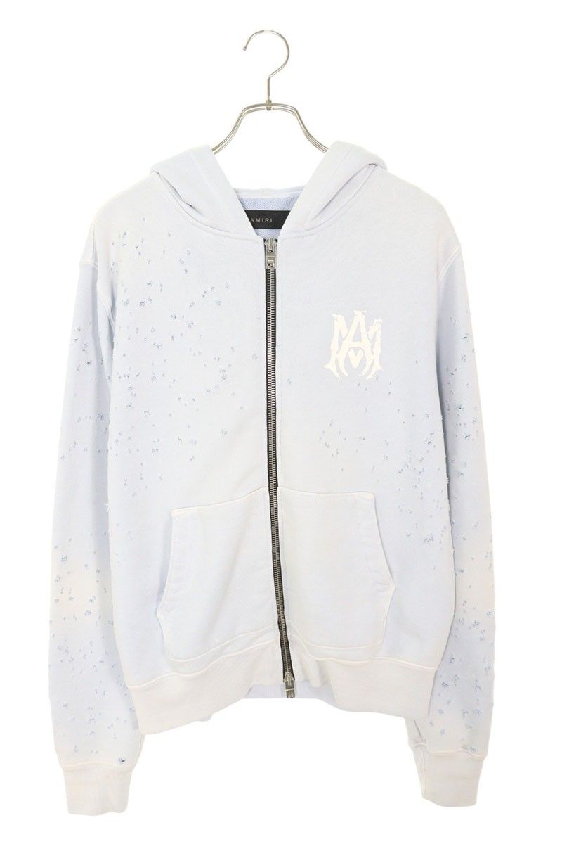 アミリ SRAMJYHD1021SMRCTT2 ショットガン加工ジップパーカー メンズ XS