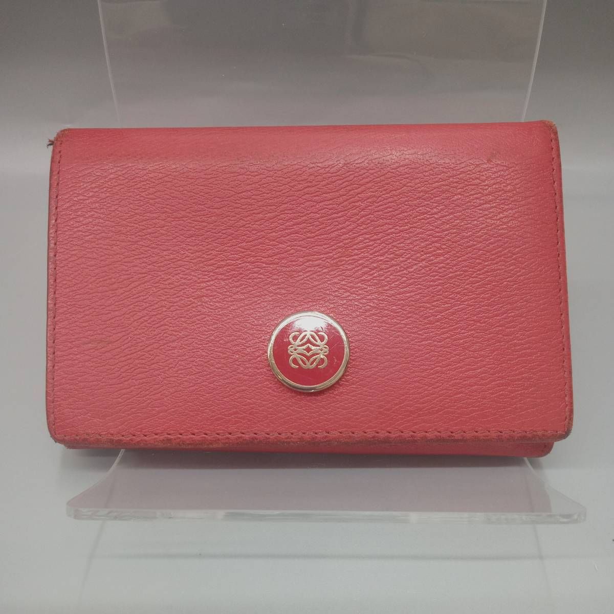 ロエベLOEWE 名刺入れピンクハイブランド