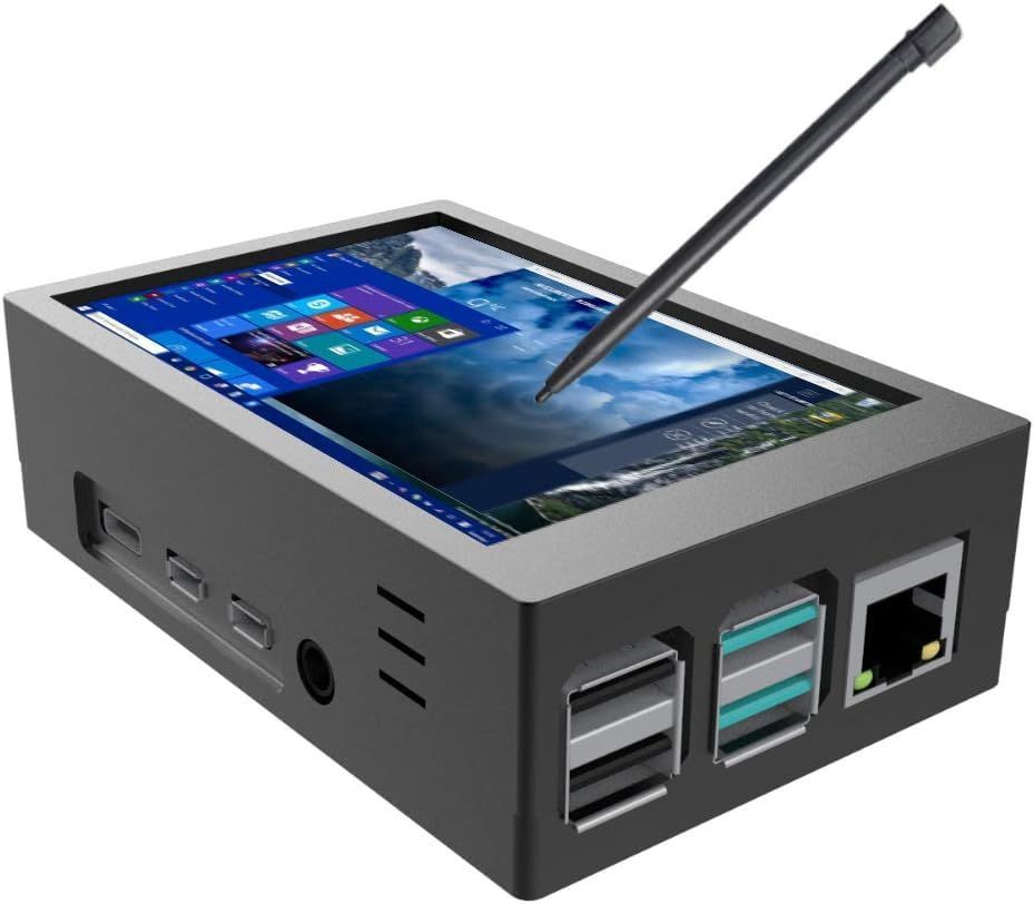 【特価セール】60 FPSモニター、Raspberry LCD TFT 4ハウジング、480x320 Pi用ミニファン付き Pi Pi用ディスプレイ、3.5インチタッチスクリーン、Raspberry Raspberry