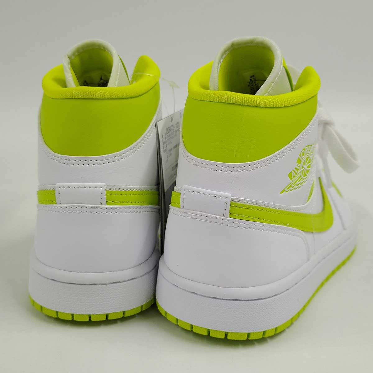 未使用】ナイキ WMNS AIR JORDAN 1 MID White Lime エアジョーダン1 