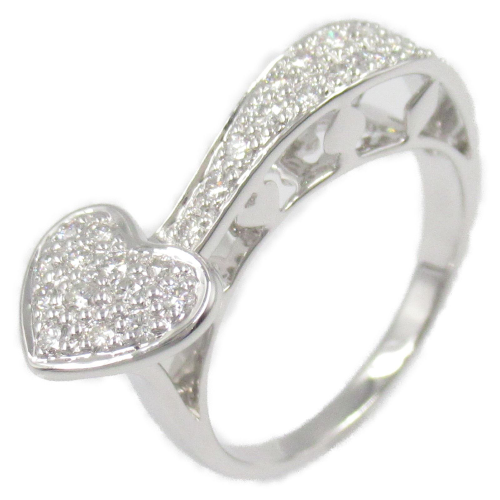 ジュエリー JEWELRY リング 指輪 ダイヤ リング 13 K18WG ホワイトゴールド ダイヤモンド ダイヤ リング レディース Used A