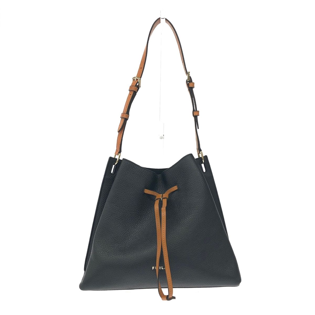 美品 FURLA フルラ ジョイアバケット 巾着ショルダーバッグ WB00879 