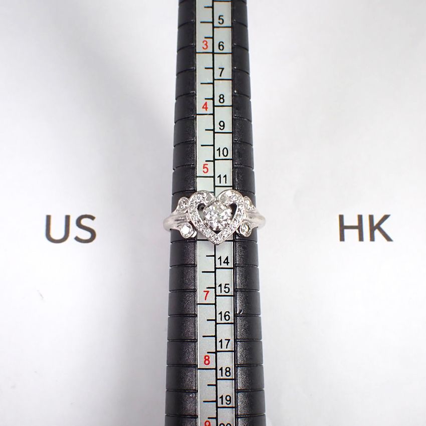 K18WG ダイヤモンド リング 11号[g326-52]