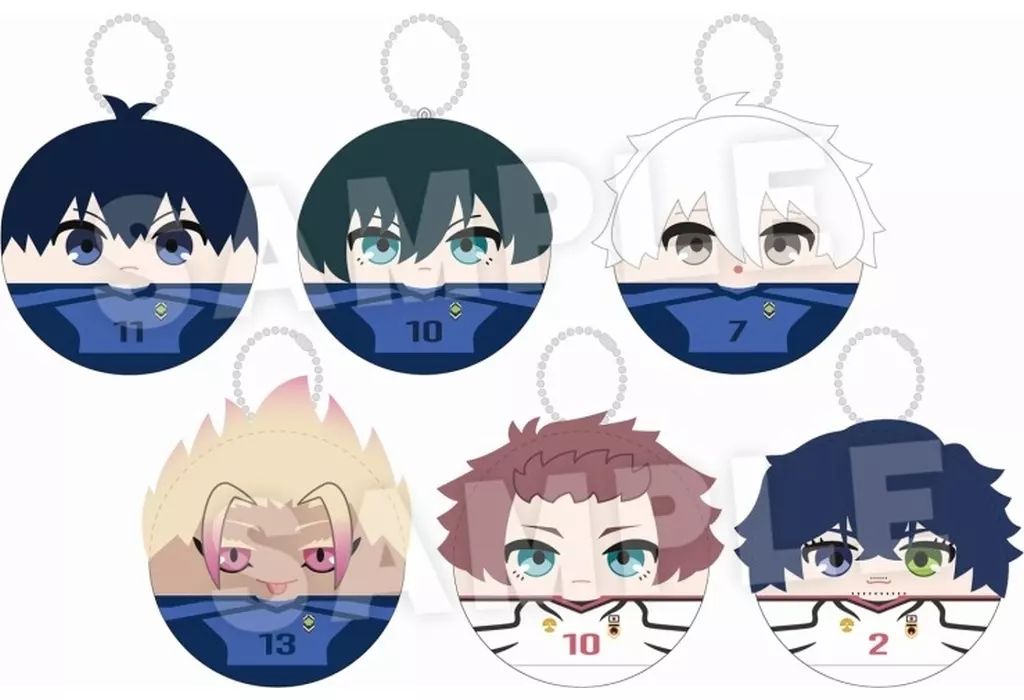 中古】キーホルダー 全6種セット 「ブルーロック トレーディングころま