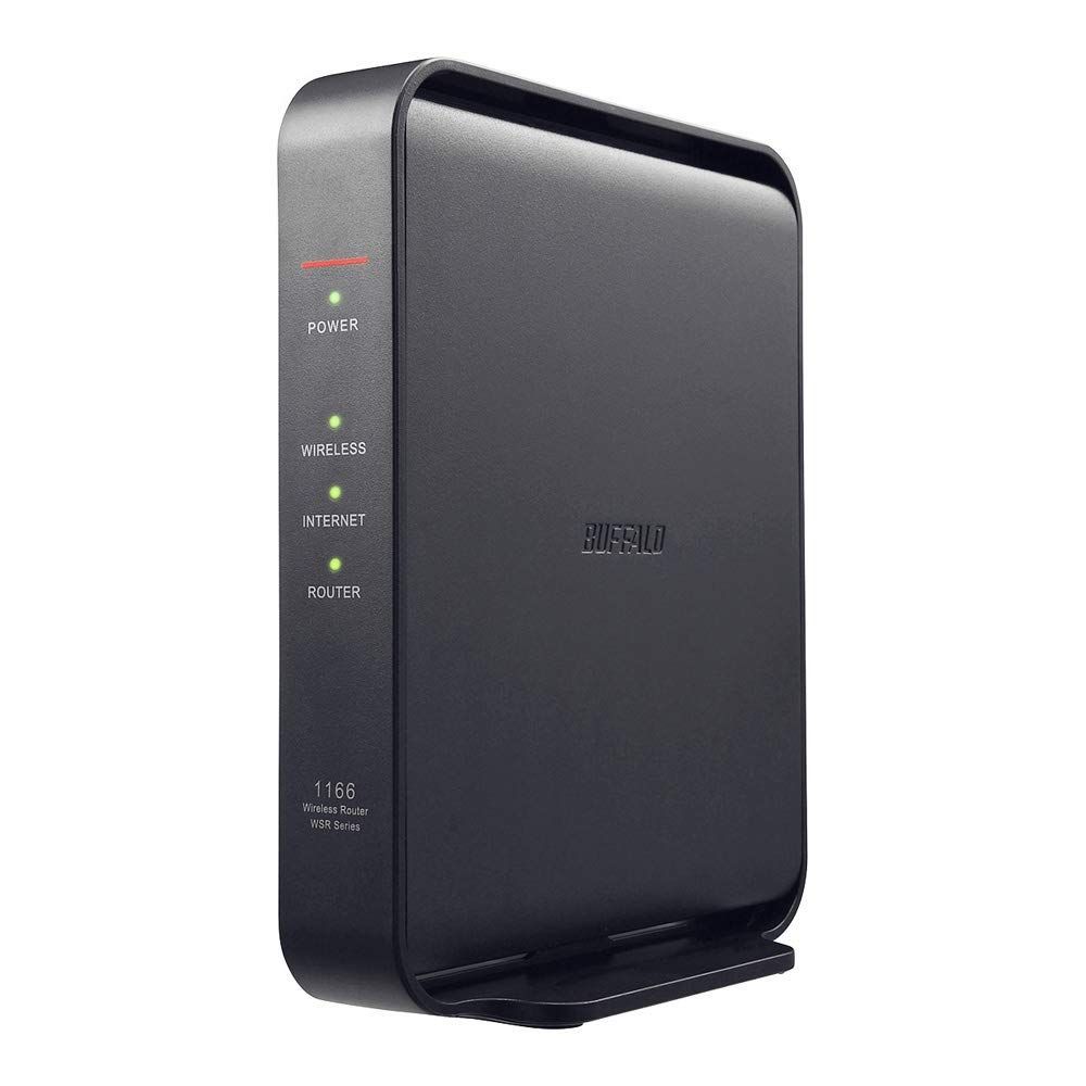 新品 BUFFALO WiFi 無線LAN ルーター WSR-1166DHPL/N 11ac ac1200 866+300Mbps IPv6対応 デュアルバンド 3LDK 2階建向け 簡易パッケージ 日本メーカー【iPhone13/12/11/iPhone S