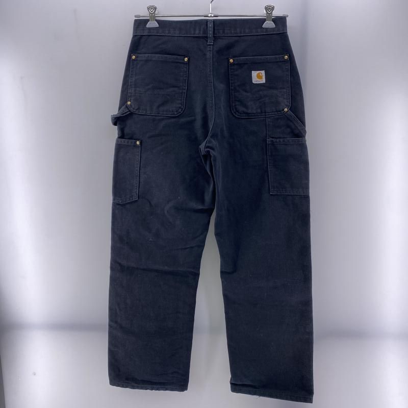 Carhartt ダブルニー W34×L32 メキシコ製 ブラック ペインター 00s メキシコ製 carharttカーハート キルティングライナー