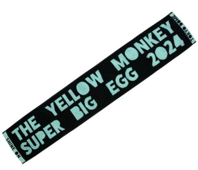 THE YELLOW MONKEY（イエローモンキー）イエモン 2024 BIG EGG 2024 SHINE ONグッズ TYMS BIG EGG ジャガード マフラータオル タオル