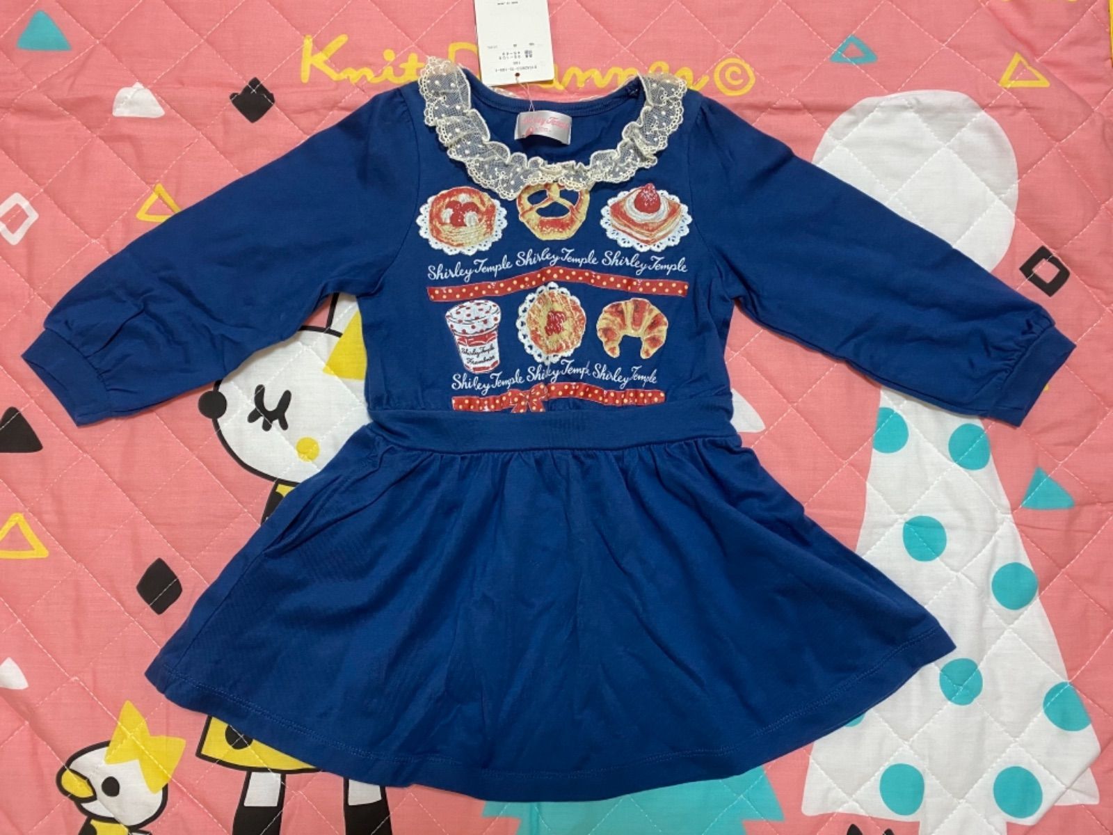 ※シャーリーテンプル　ベーカリープリントワンピース　130㎝ ♡そごう西武限定 “ベーカリープリントワンピースシリーズ” 発売