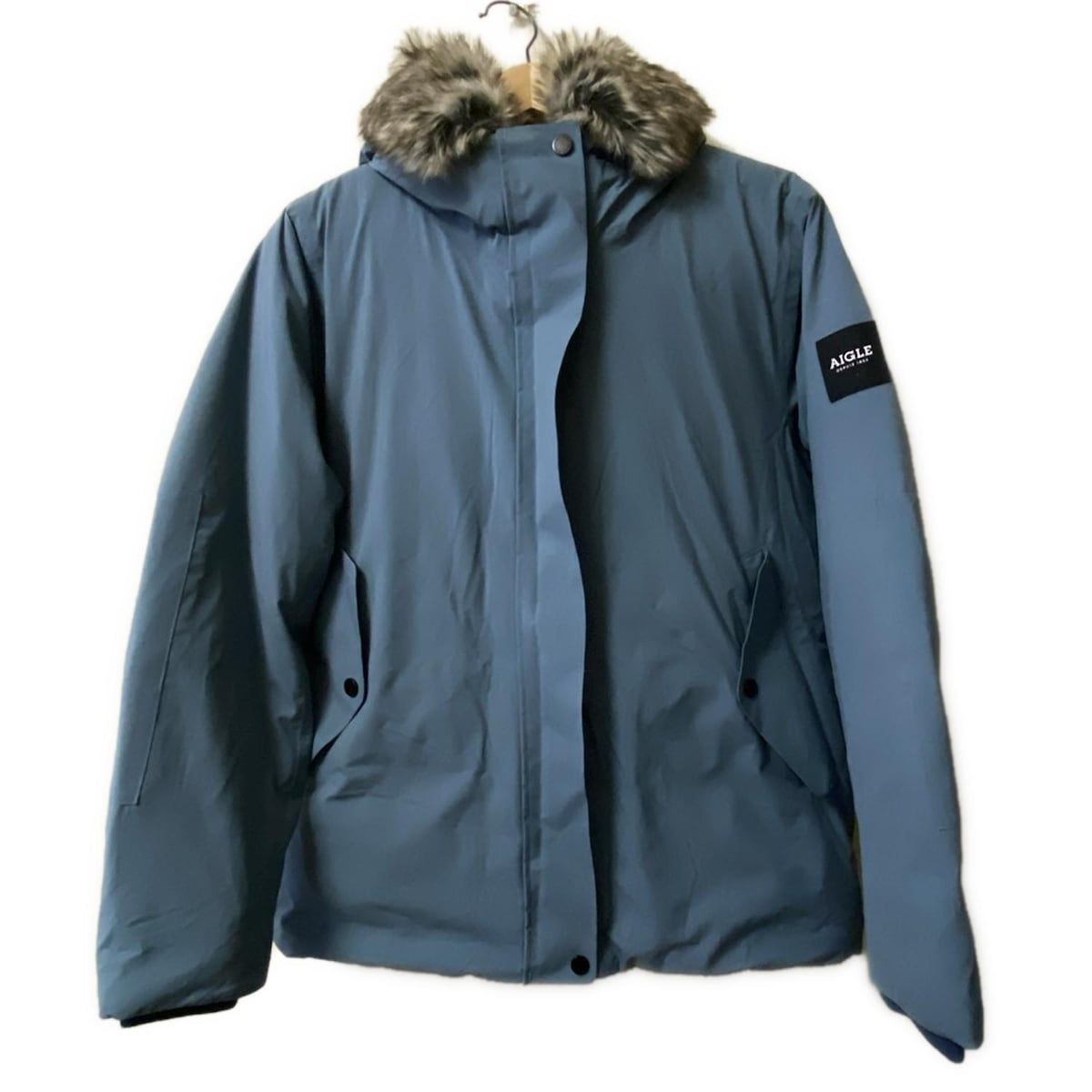 AIGLE ダウンコート ブルーグレーMサイズ 【公式通販】