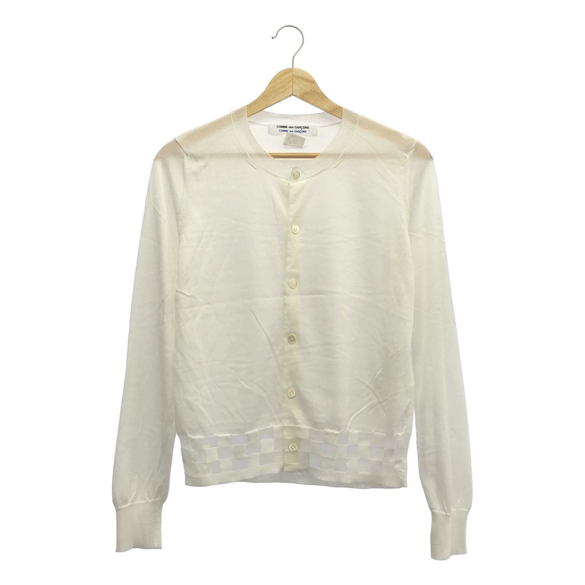 COMME des GARCONS SHIRT クルーネック カーディガン S 美品】 COMME des GARCONS COMME des GARCONS / コムコム | 裾