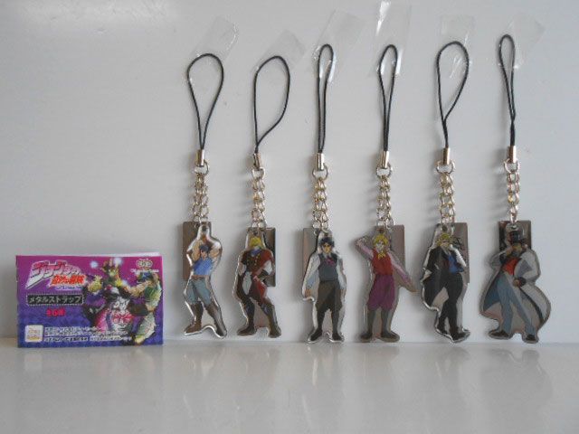 ♯Jtt07UZジョジョの奇妙な冒険メタルストラップ全6種