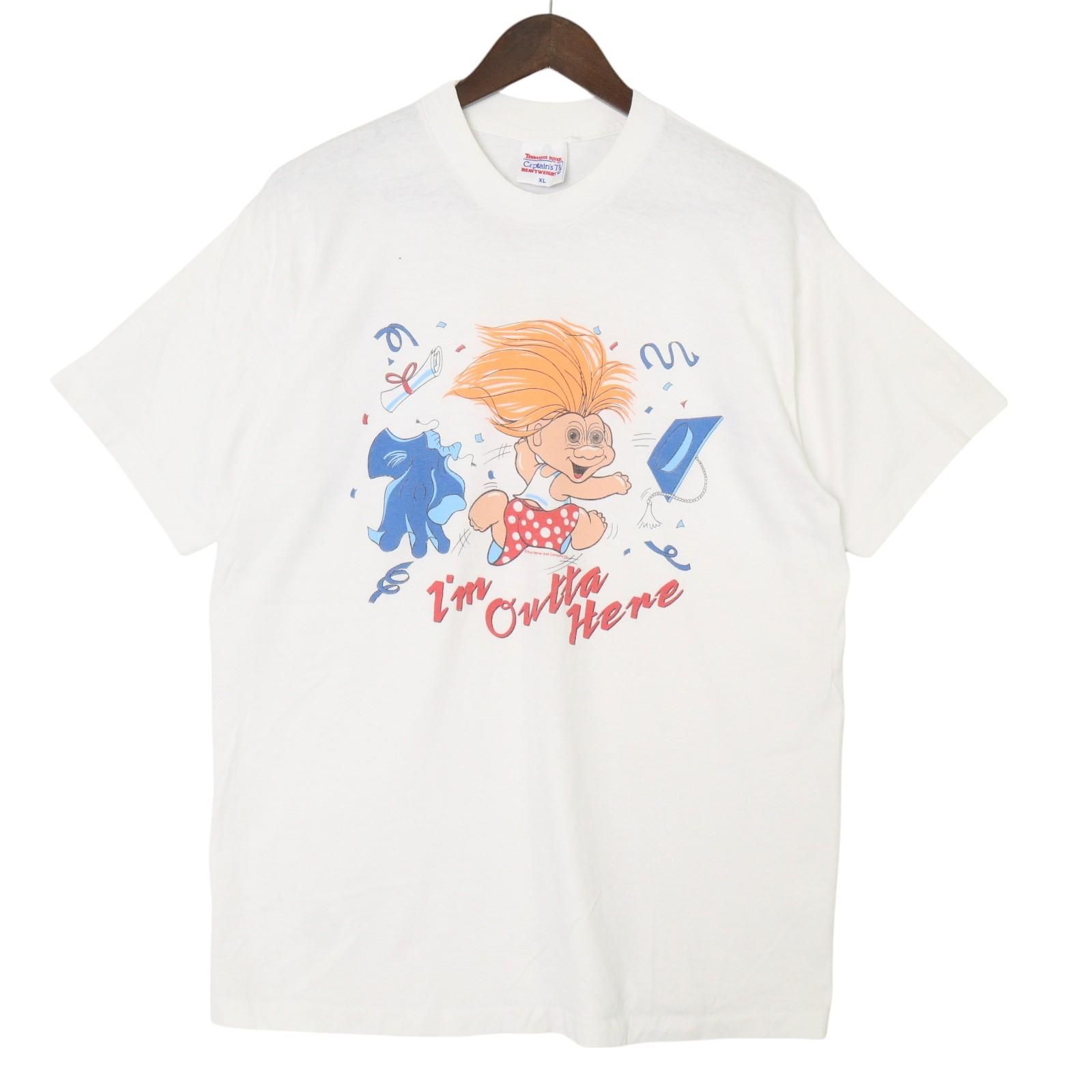 90年代 USA製 Captain's T's トロール人形 半袖Tシャツ キャラクター