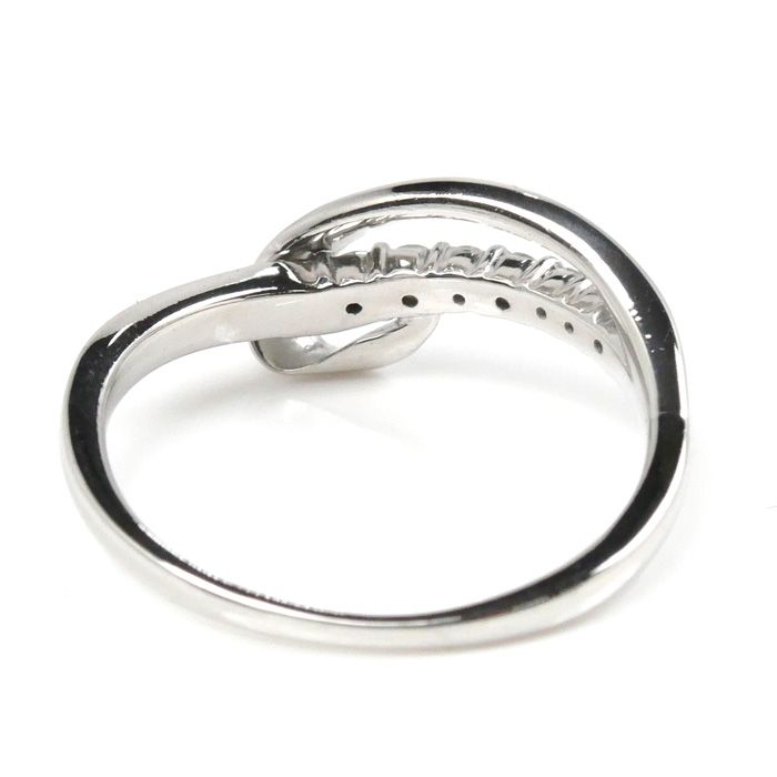 4℃ホワイトゴールドリング☆ 4℃ ヨンドシー K18ホワイトゴールド 8号