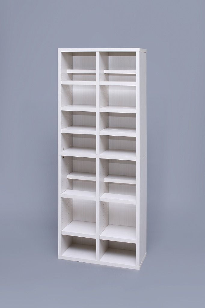 アイリスオーヤマ 本棚 ラック コミックラック 可動棚付き オフホワイト 幅73cm BKSW-1875 IRIS OHYAMA