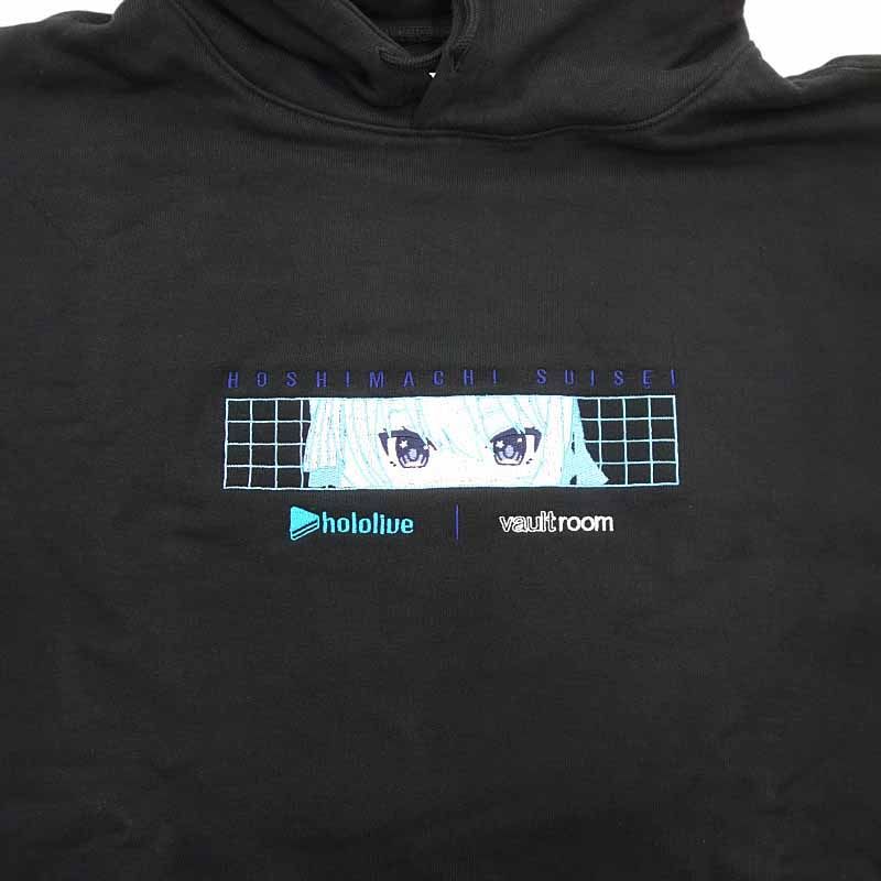 【未使用】ボルトルーム vaultroom星街すいせい パーカー L HOSHIMACHI SUISEI HOODIE / BLK – VAULTROOM