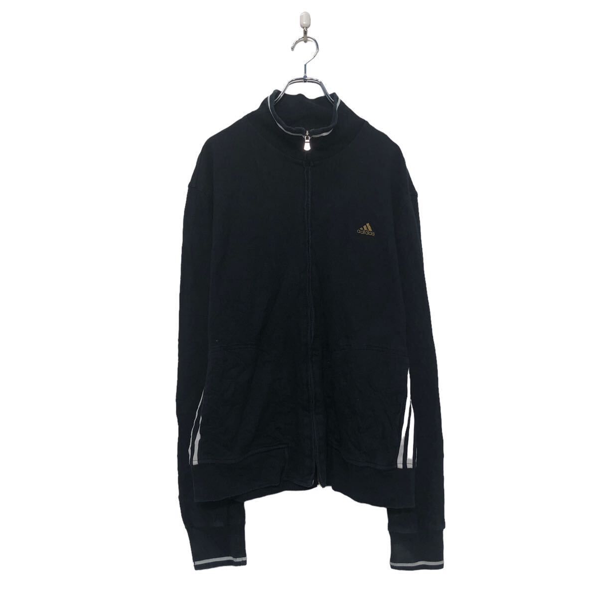 adidas ロゴ スウェット スウェット L ブラック ホワイト ポケット 