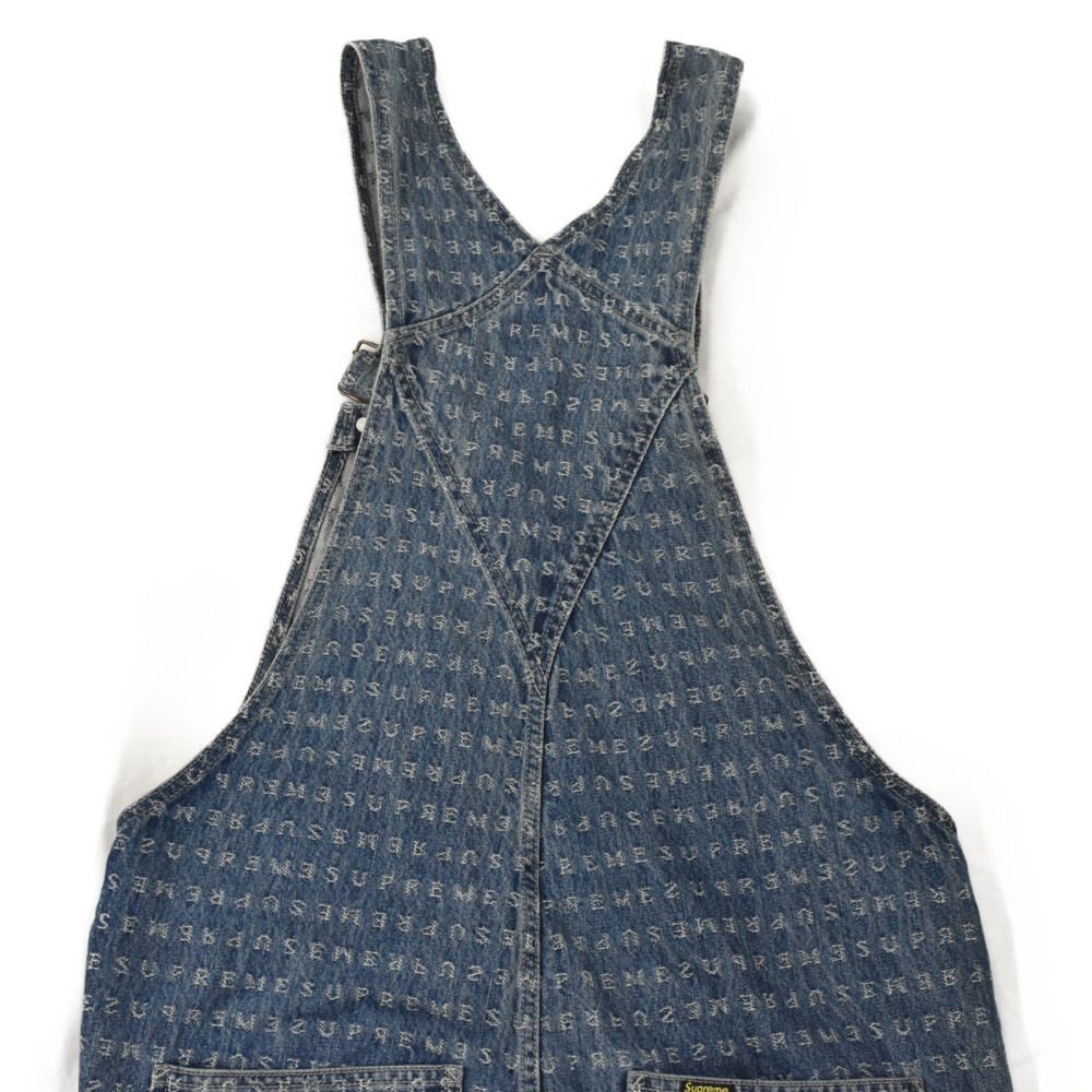 supreme Jacqurd Logos オーバーオール　Ｍ　極美品 SUPREME (シュプリーム) 20SS Jacquard Logos Denim Overalls