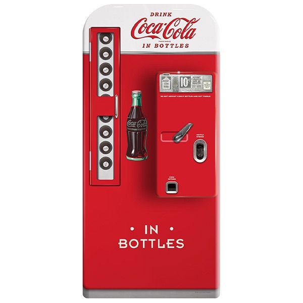 ダイカットエンボスメタルサイン COCA - COLA VENDING MACHINE