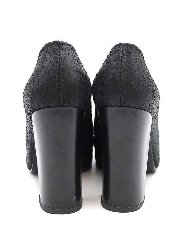 ジュンヤワタナベ×コムデギャルソン パンプス 革靴 チャンキーヒール S