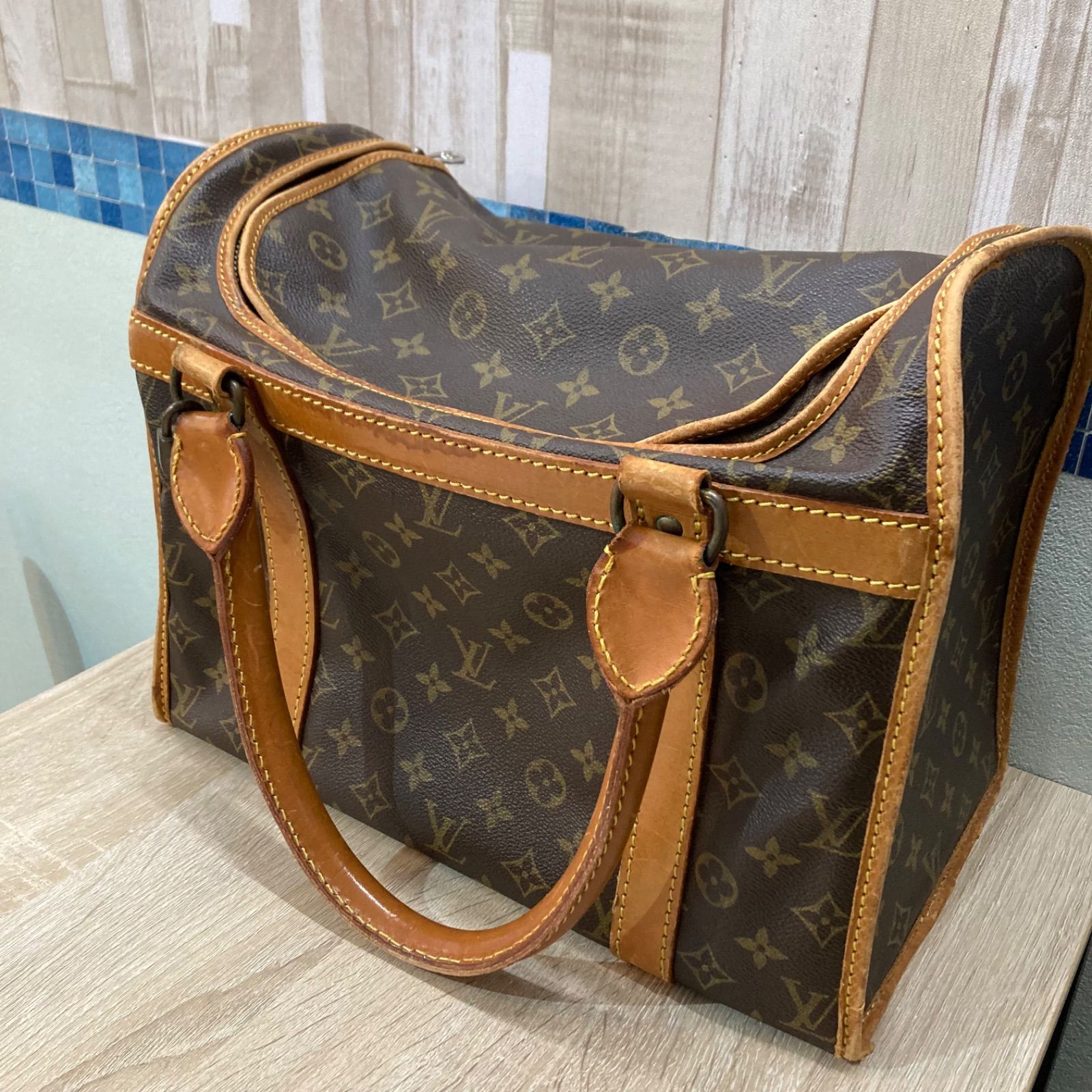 LOUIS VUITTON ルイヴィトンサックシャンボストンバッグモノグラム