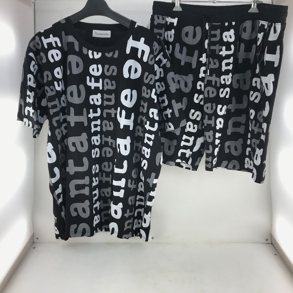 02w03960 santafe サンタフェ セットアップ プリントTシャツ ハーフ