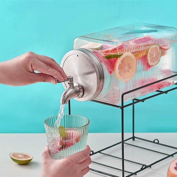 sakuraですホーロー ポット 赤白 市松模様 ジャグ ピッチャー特大 楽天