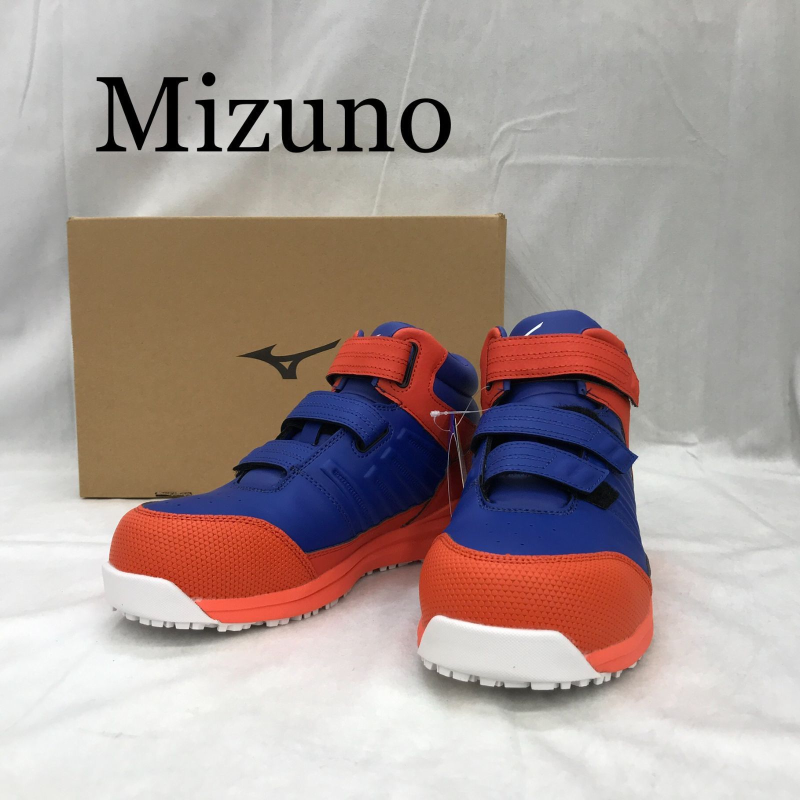ミズノ 安全 靴 オレンジ 美品 MIZUNO オールマイティSSII F1GA220527 