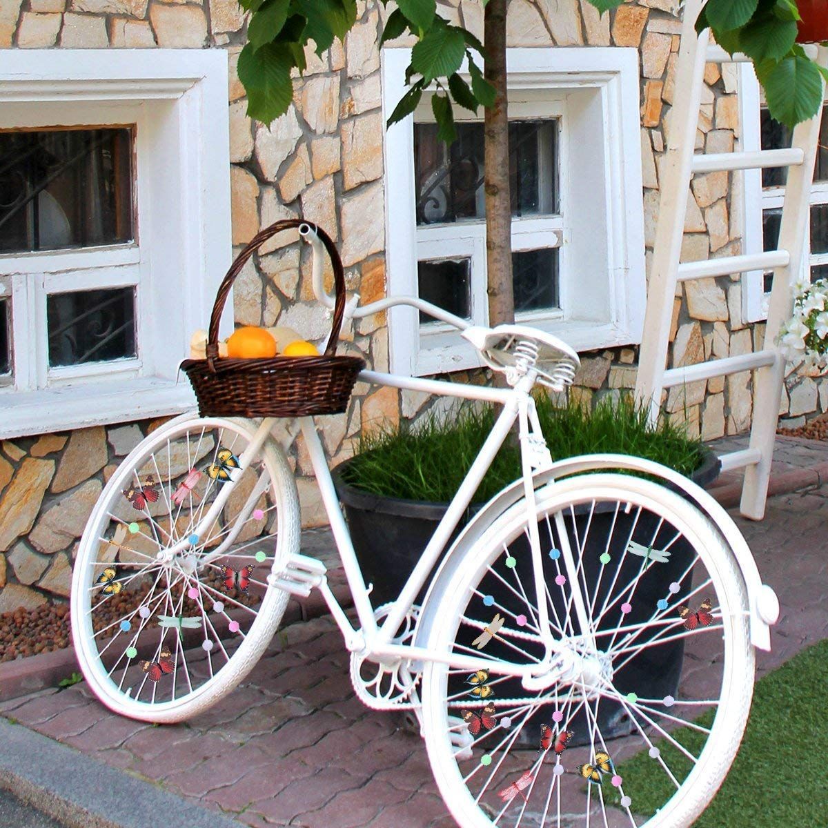 【在庫セール】ホイールスポークビーズ 自転車ビーズ 自転車 スポークアクセサリー バイク飾り JAHEMU 約133個入り