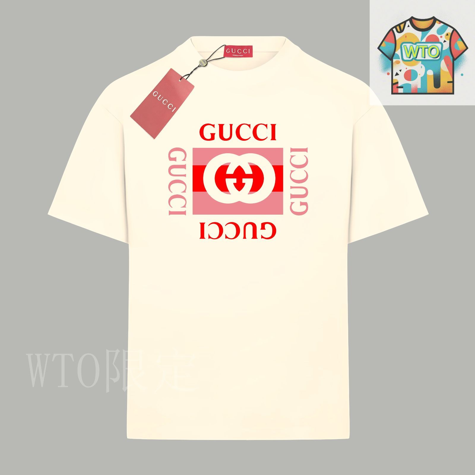 今日WTO】Gucci Classic G Logo Print Cotton T シャツ-IB74