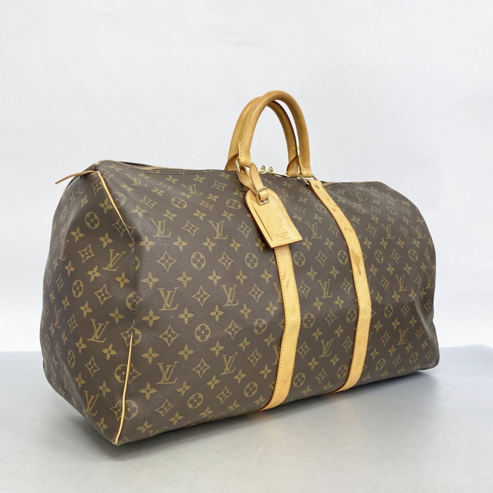 Louis Vuitton Damier Keepall Bandolière 55 Brown N41414