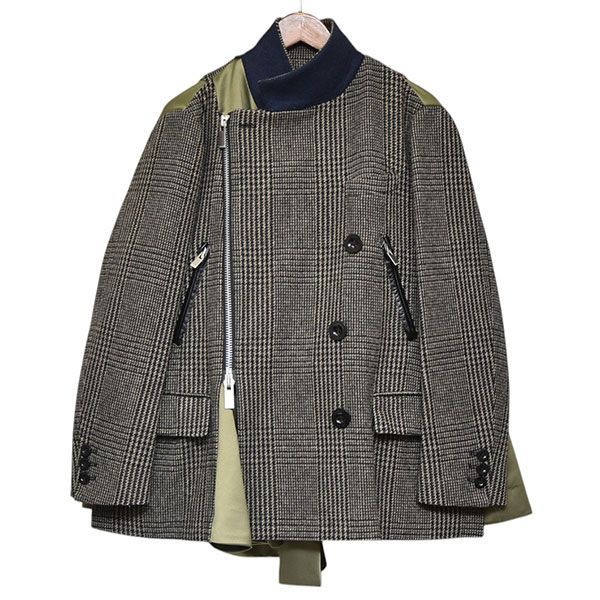 Sacai コントラスト ディテール スリーブドッキング ジャケット sacai(サカイ) 2020AW ドッキングジャケット 20-05330 20-05330