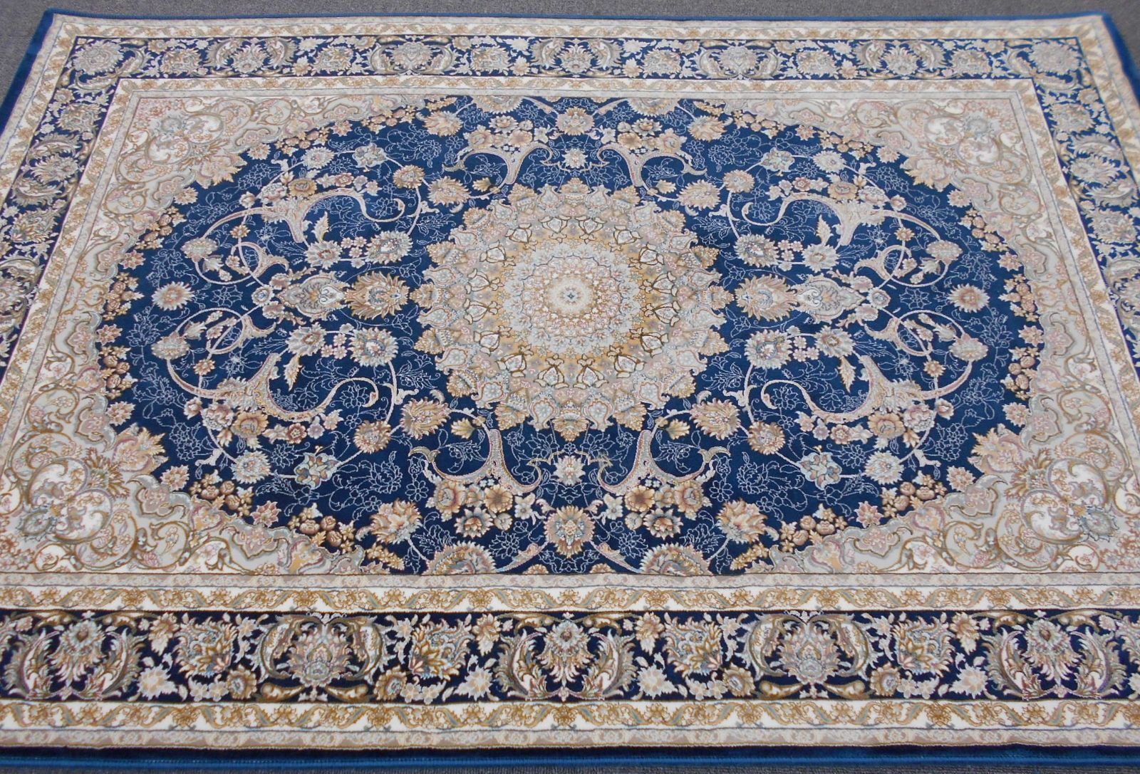 再入荷！225万ノット、超高密度織！イラン産絨毯 70×120cm‐201811