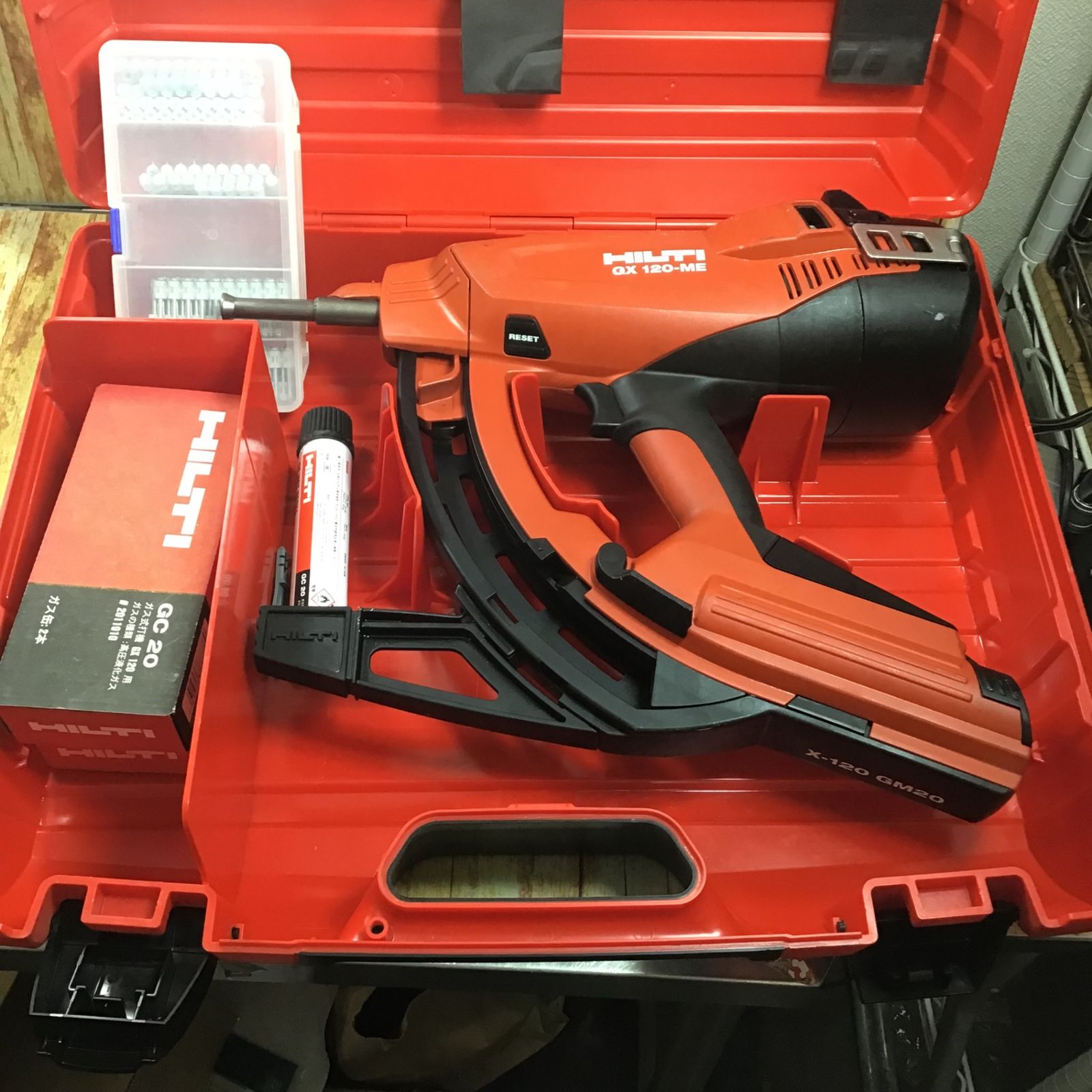 〇ヒルティ(HILTI) ガス式鋲打機 GX120-ME 電気・機械設備用 〇ヒルティ(HILTI) ガス式鋲打機 GX120-ME 電気・機械設備用