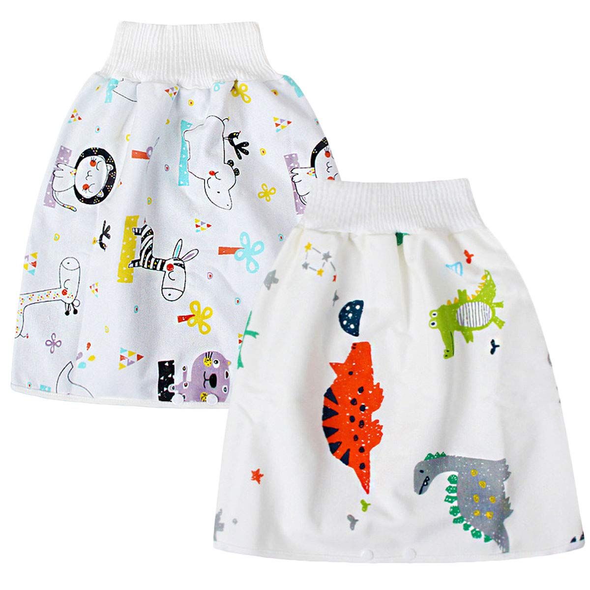 【迅速発送】イイクル 【 洗い替え2枚セット おねしょ ケット スカート 対策 3層 トイレ トレーニング 女の子 男の子 トレーニングパンツ 防水 パンツ スボン トイトレ おむつカバー