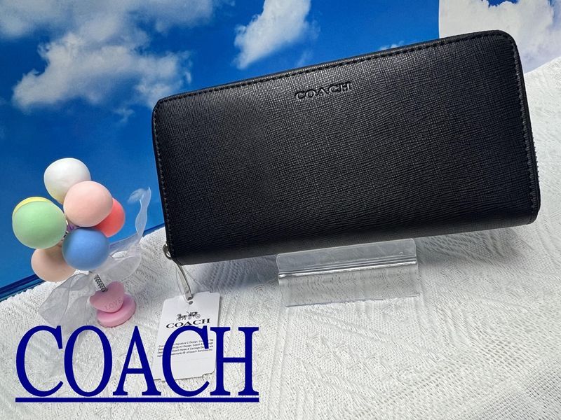 COACH  長財布 コーチ 財布 メンズ アコーディオン ジップアラウンド ラウンドファスナー レキシントンレザー プレゼント クリスマス 贈り物 吉日 ギフト  財布 レディース 新品未使用 ファッション B173 F74769 14