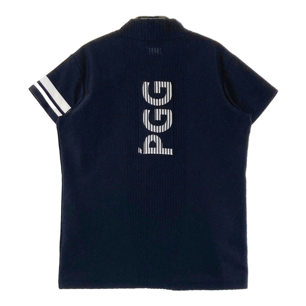 PEARLY GATES PGG ネイビーゴルフシャツ PEARLY GATES パーリーゲイツ PGG 半袖ポロシャツ ネイビー×白