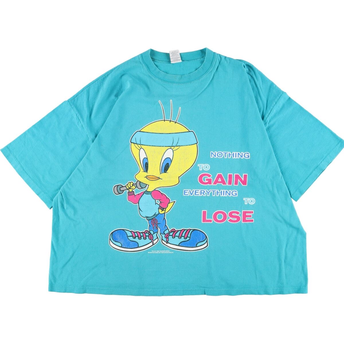 USA製90s トゥイーティープリント半袖ヴィンテージTシャツ キャラT 古着.-