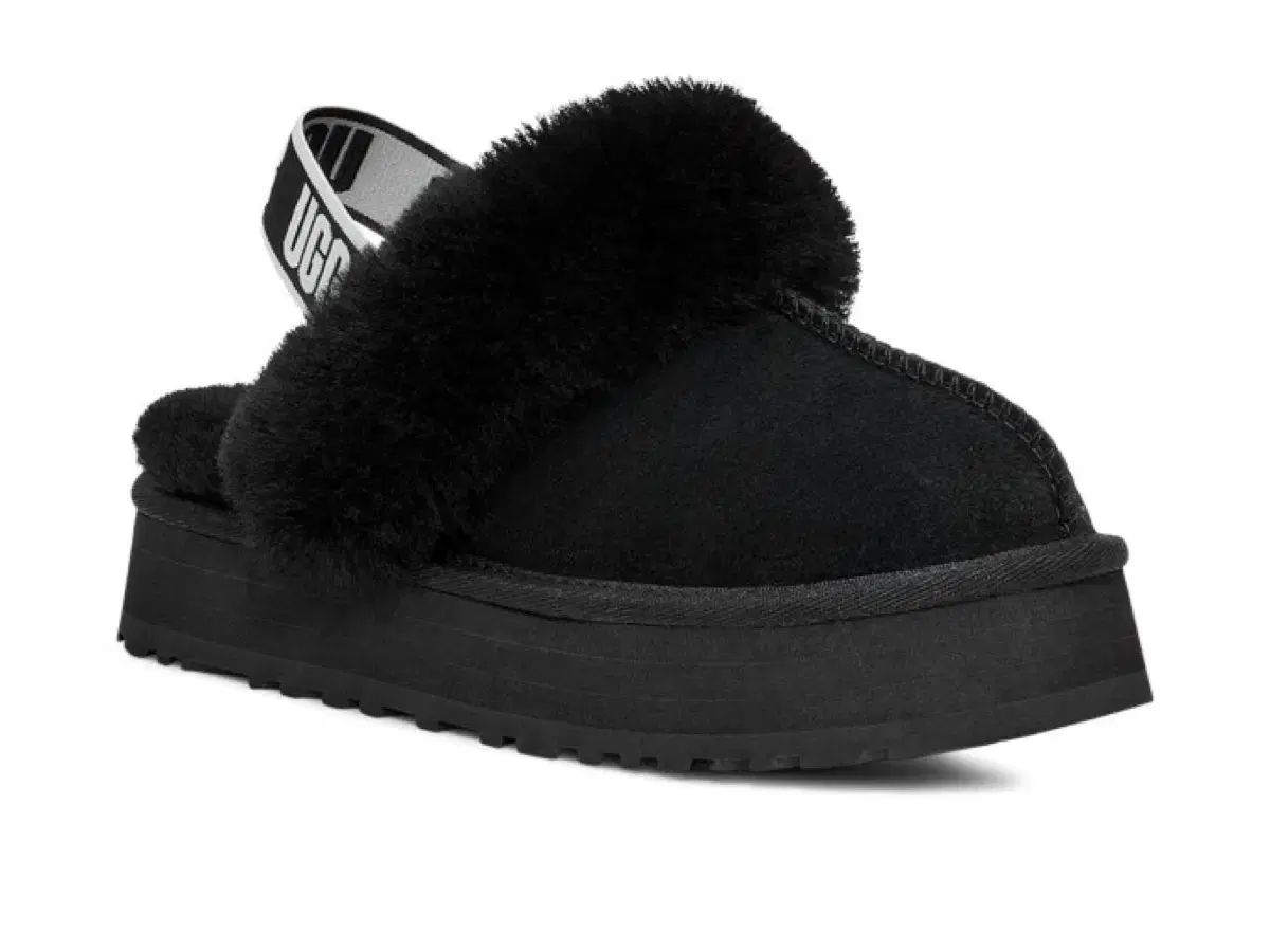 UGG アグ ファンケット 黒 フラットフォーム us5 220