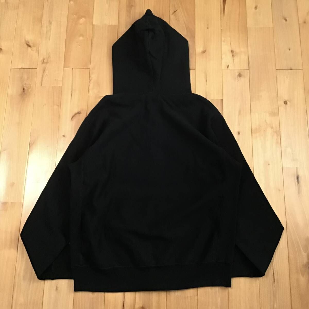 Mad face カレッジロゴ フルジップ パーカー Mサイズ black a bathing  