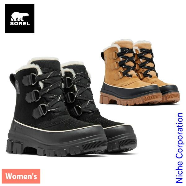 ソレル ティボリ5 ウォータープルーフ ウィメンズ NL 5113 010 ブラックフォーン 24 5 cm