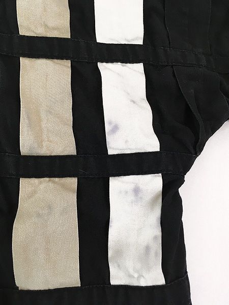 レディース 古着 90s YAK MAGIK 格子 チェック 前開き コットン