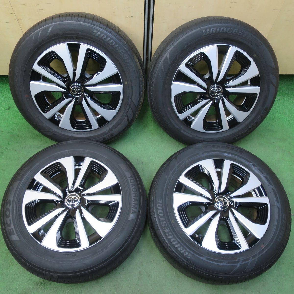 キレイ トヨタ 50系 プリウス PHV 純正 195 65R15 ブリヂストン エコピア EP150 ヨコハマ エコス ES31 15インチ PCD100 5H 5092611イノ