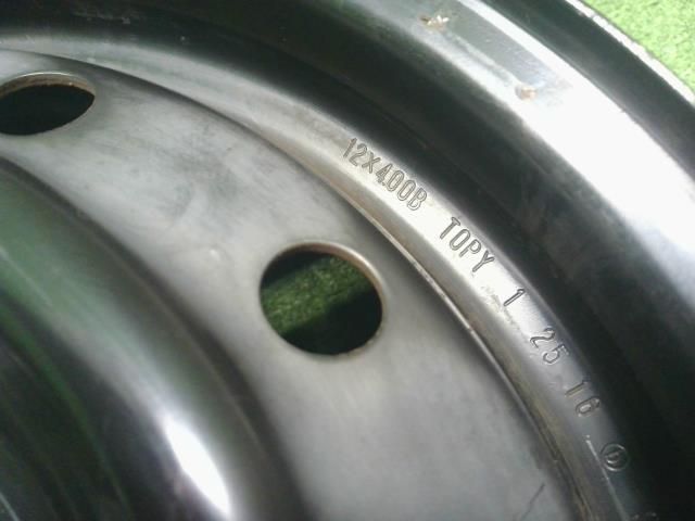 日産純正 12インチ 鉄 ホイール 4本 12×4.00B 4穴 PCD100 ハブ径54mm 40300-4A01M NV100クリッパー 自社品番250453 FFCRYSTALESIA_COM