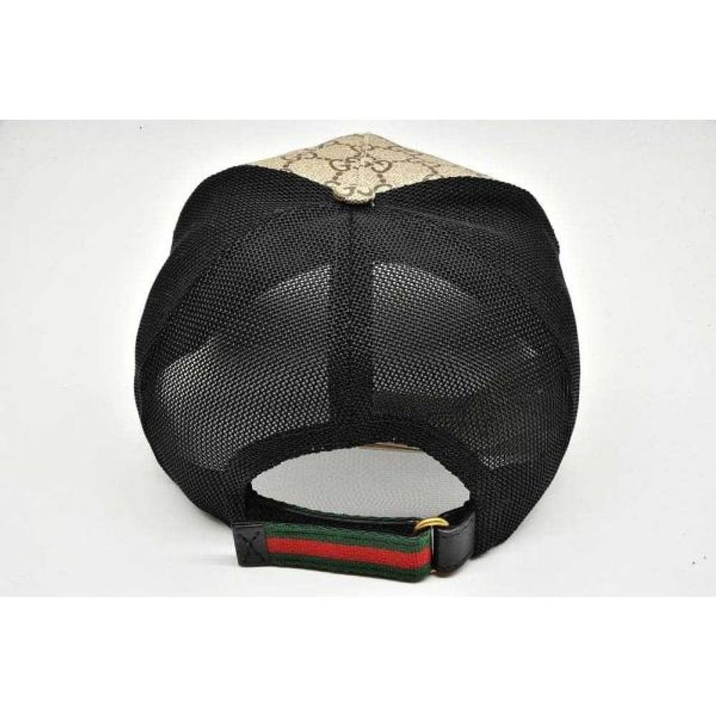 グッチ GUCCI GGスプリーム タイガー ベースボールキャップ メッシュ M