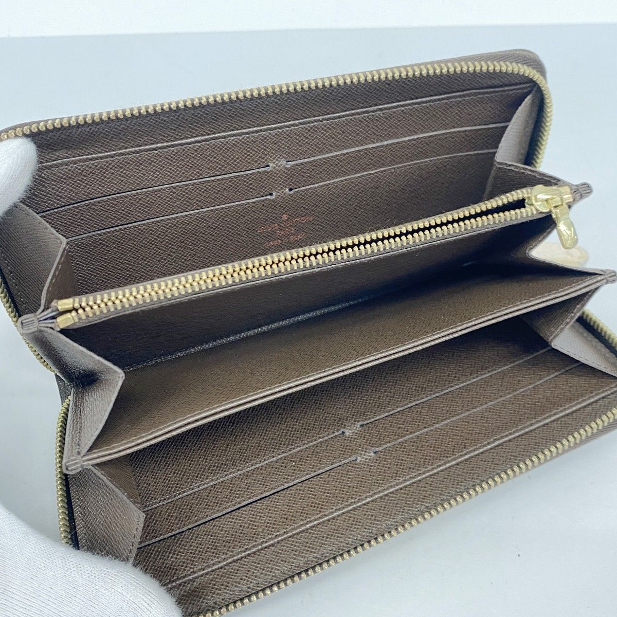 5ea0451】ルイヴィトン 長財布 ダミエ ジッピーウォレット